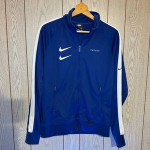 Nike Blue Swoosh Zip Up Track Jacket